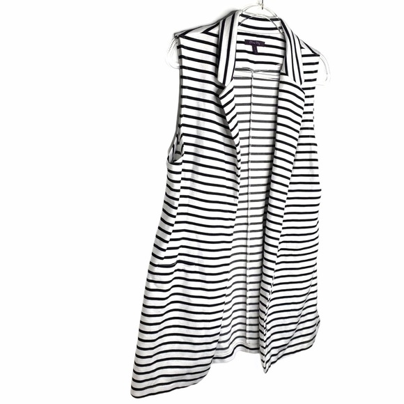 Olivia Sky striped Blazer Styled vest L - Picture 6 of 12